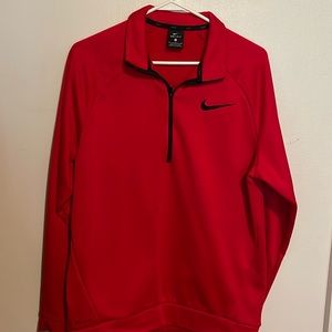 Nike dry fit half zip pull over